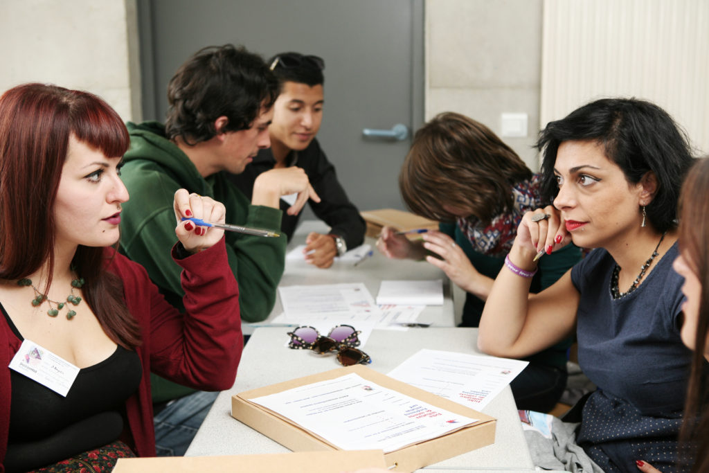 Réunion des jeunes du Secours populaire à Nîmes octobre 2014